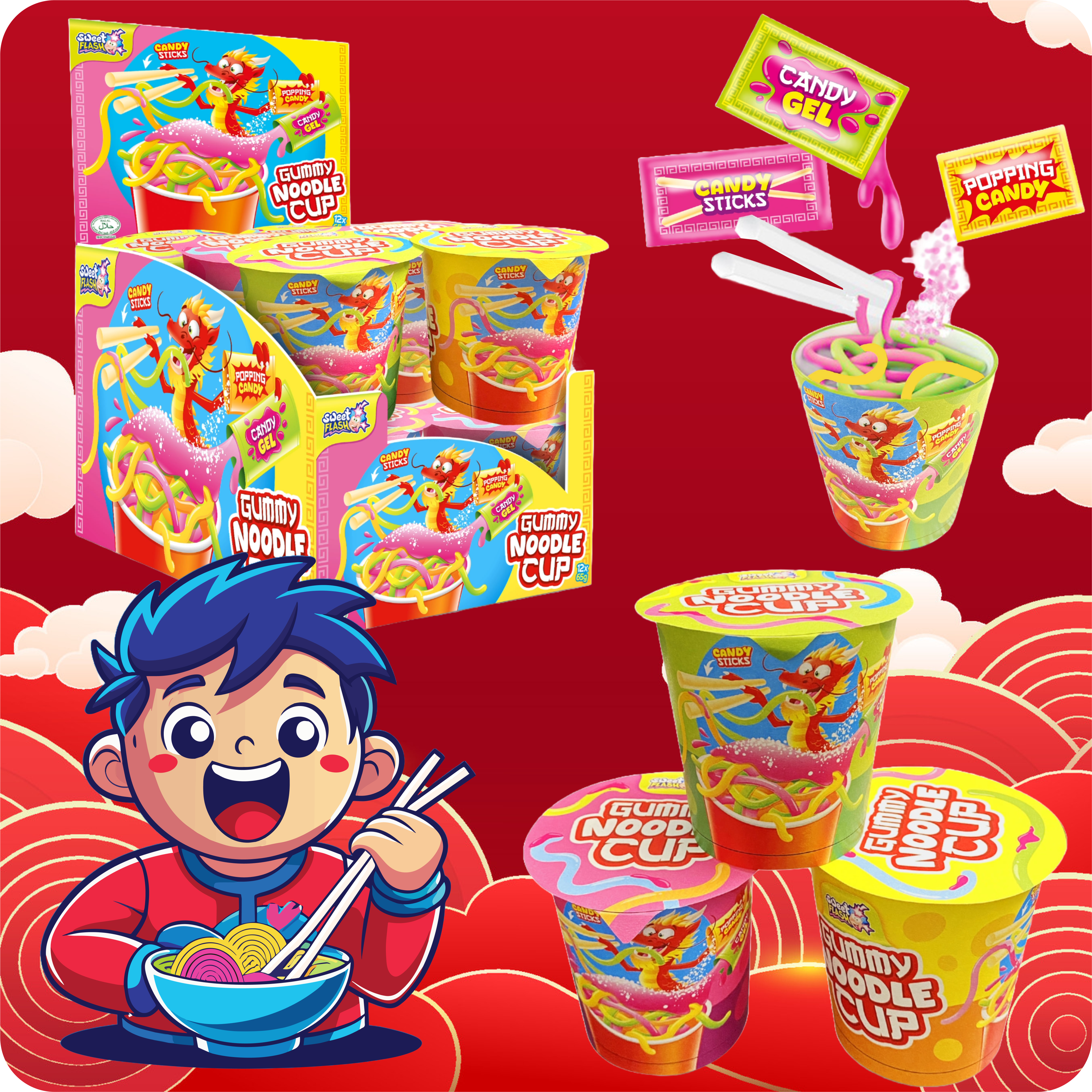 Gummy Noodle Cup